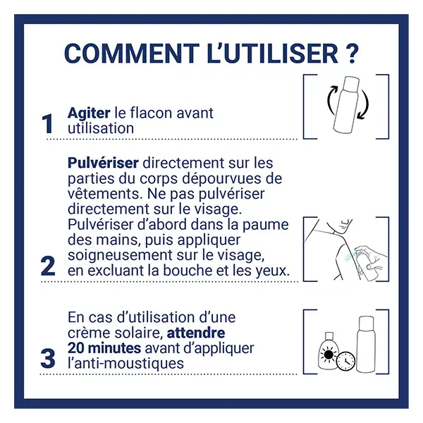 Insect Ecran Brume Anti-Moustiques Peau Origine Végétale Aérosol 100ml Lots x2