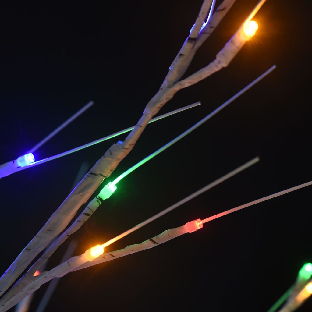 Sapin de noël 140 led colorées saule 1,5 m int/ext