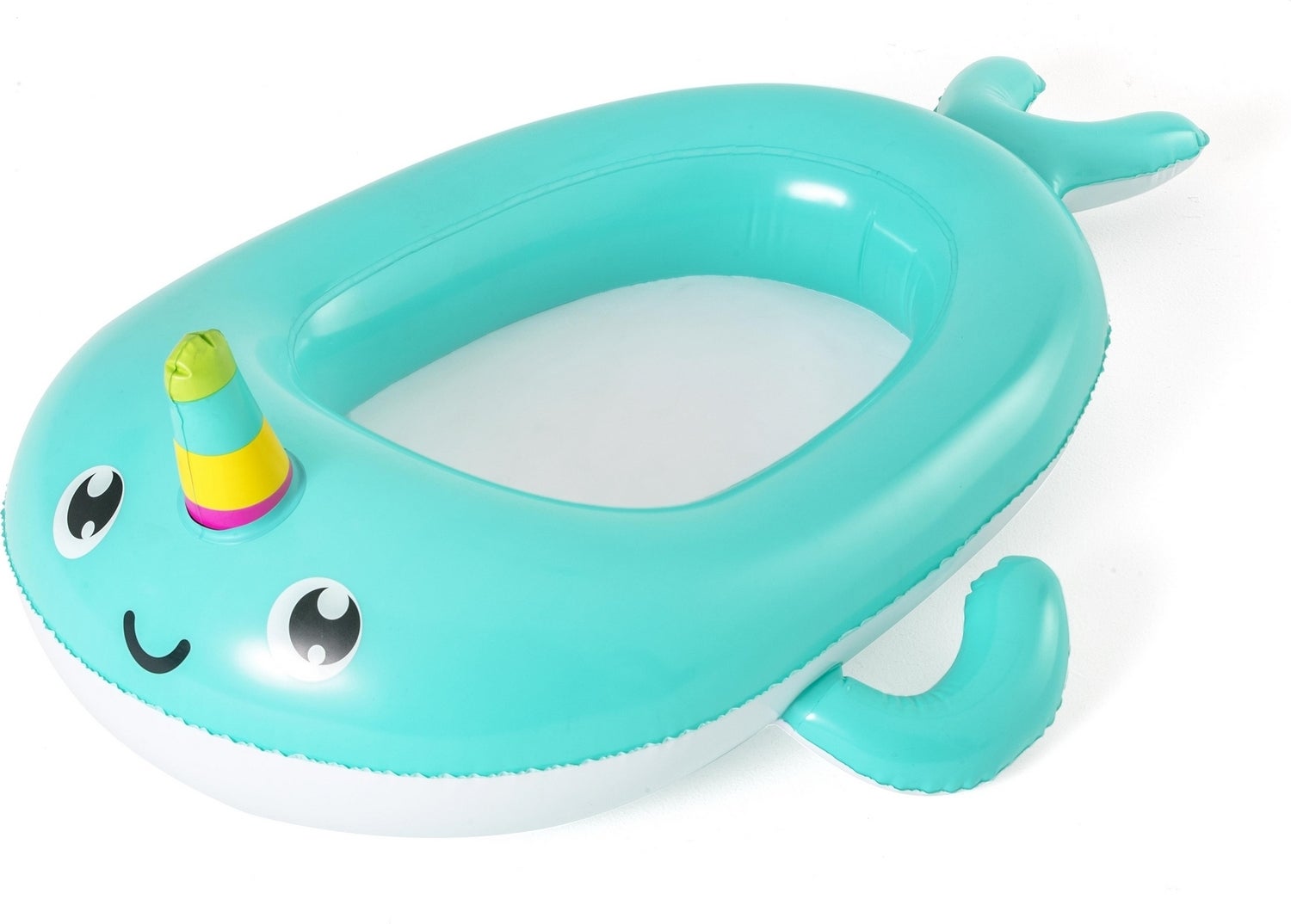 Bestway opblaasbare kinderbootje Narwal blauw 108 x 82 x 39 cm 3+