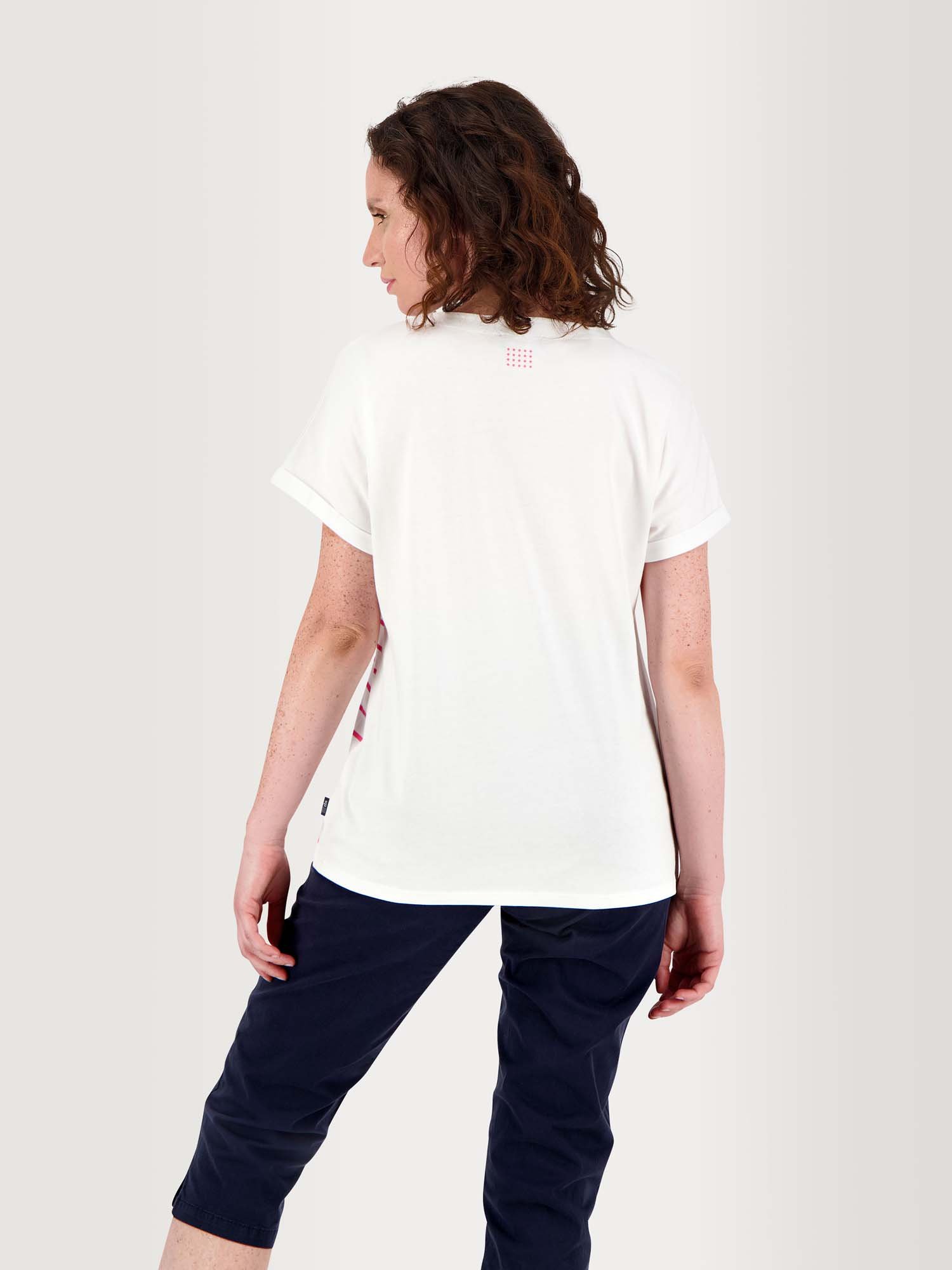 Tee Shirt Femme Marinière Coton Biologique Fuschia