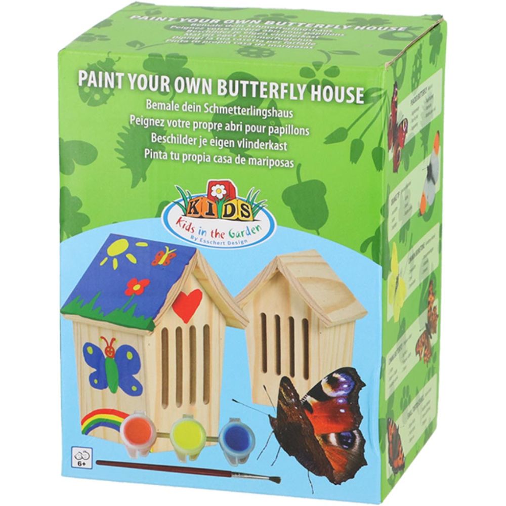 Abri à papillons à peindre pour enfants