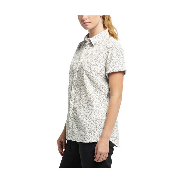 Haglöfs Idun SS Shirt Women Soft White Flower
