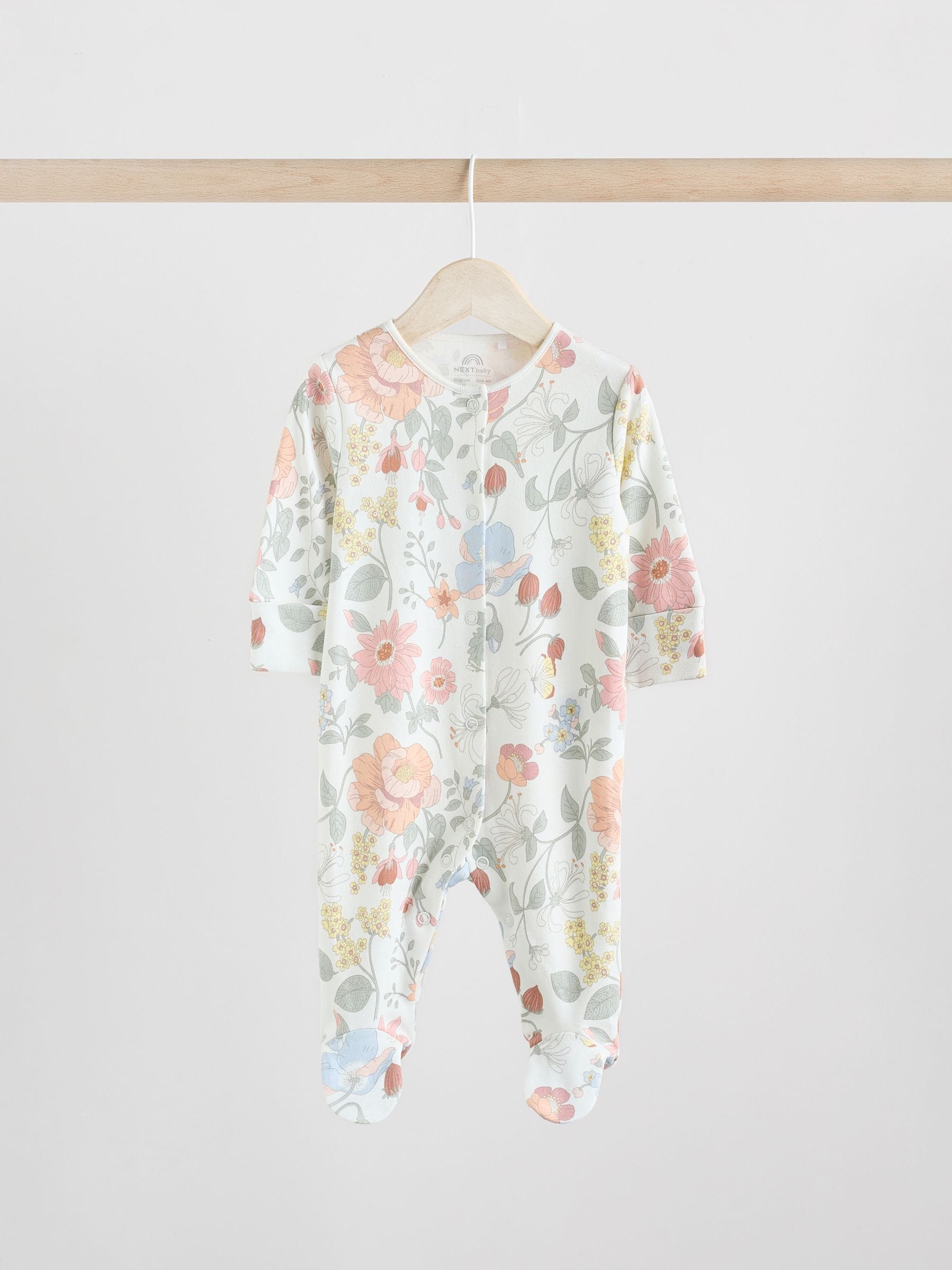 Blauw - Set van 3 babypyjama's (0-2jr)
