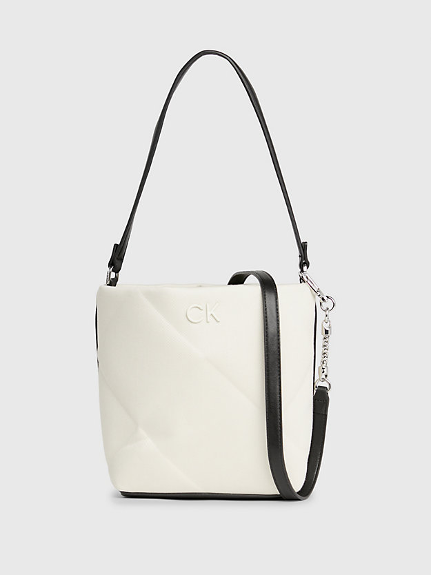 Bolsa tipo balde 2 em 1 em lona acolchoada