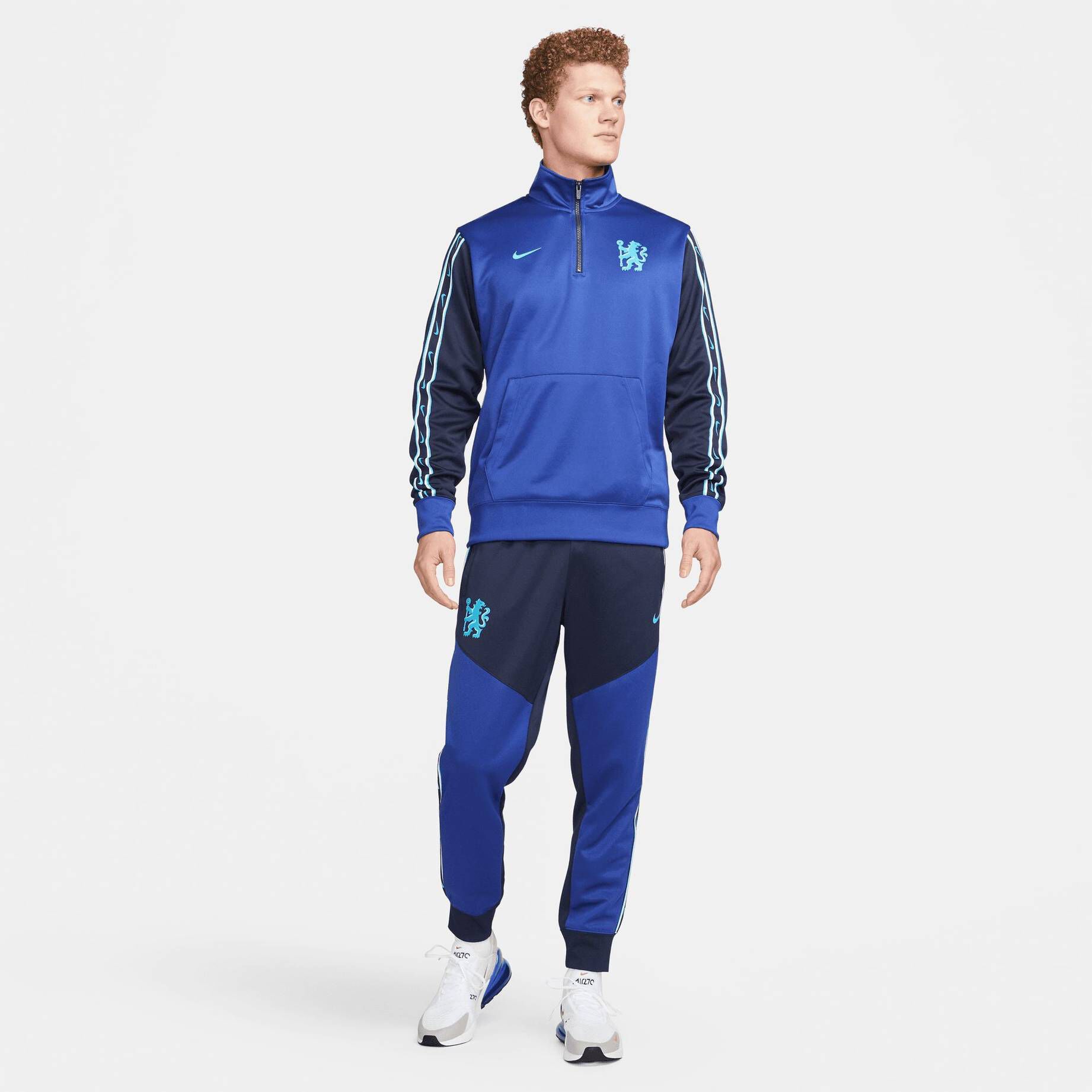 Nike| Herren Fußballsweatshirt CHELSEA FC MENS DRI-FIT 1/2 ZIP