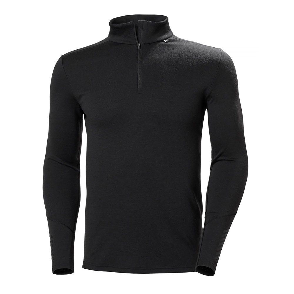 Helly Hansen LIFA MERINO MIDWEIGHT 1/2 ZIP - Sous-couche Homme black