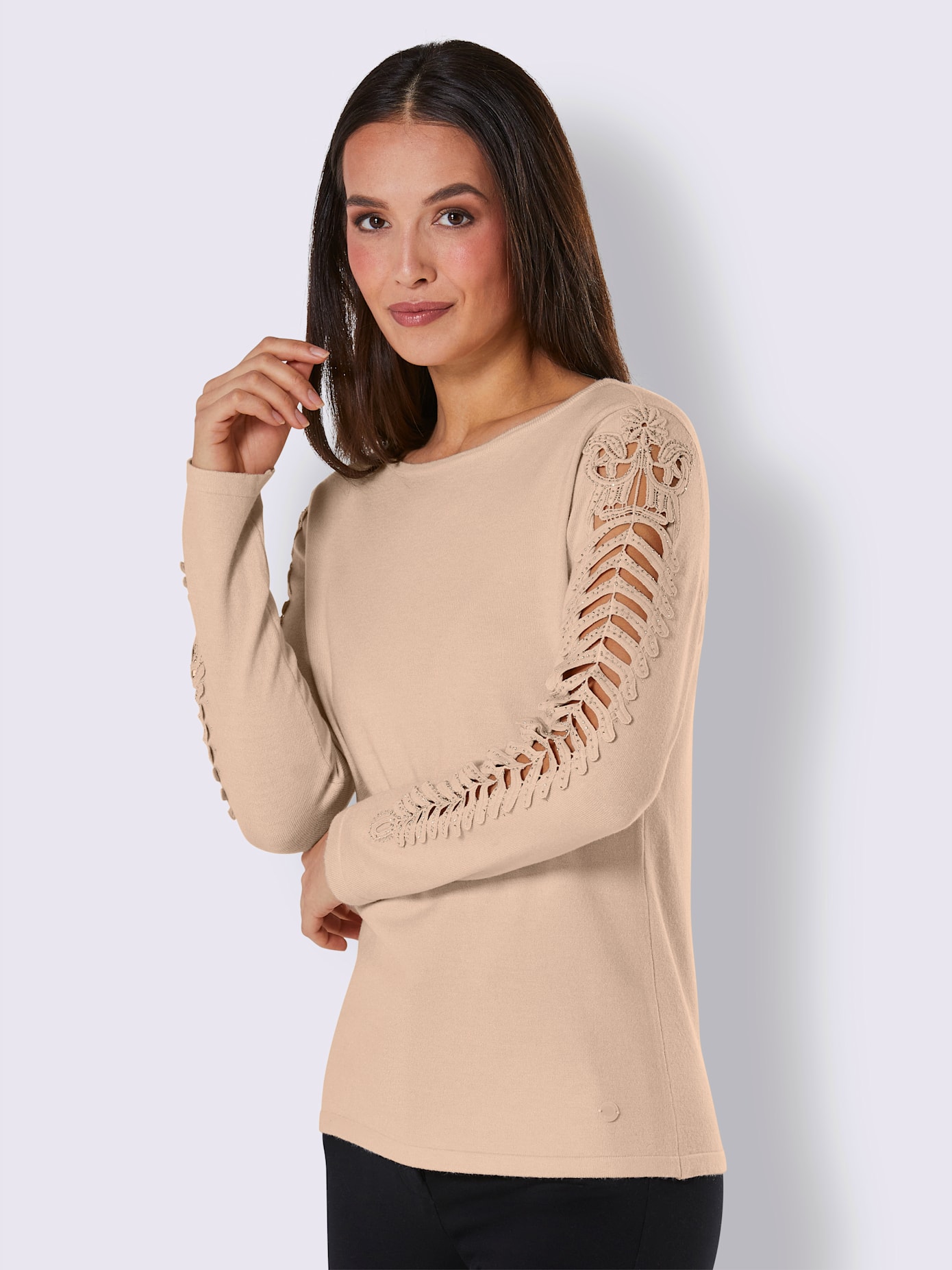 Pull en modal et polyamide mélange de modal doux