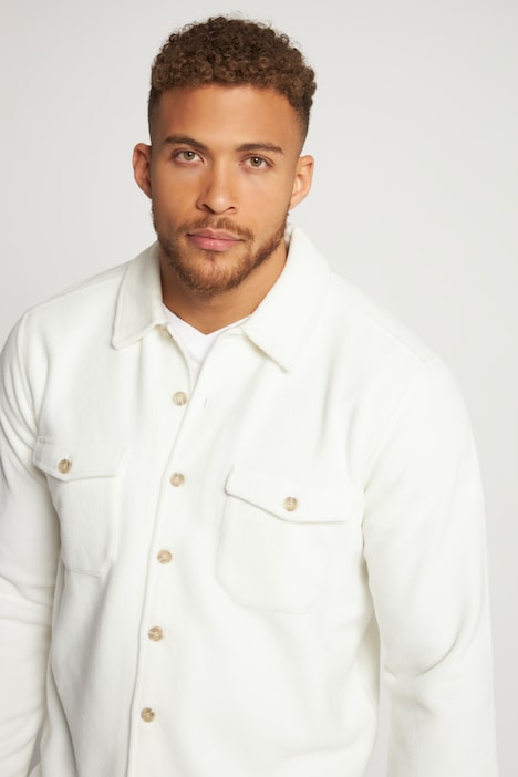 Hemd, Overshirt, Langarm, Fleece