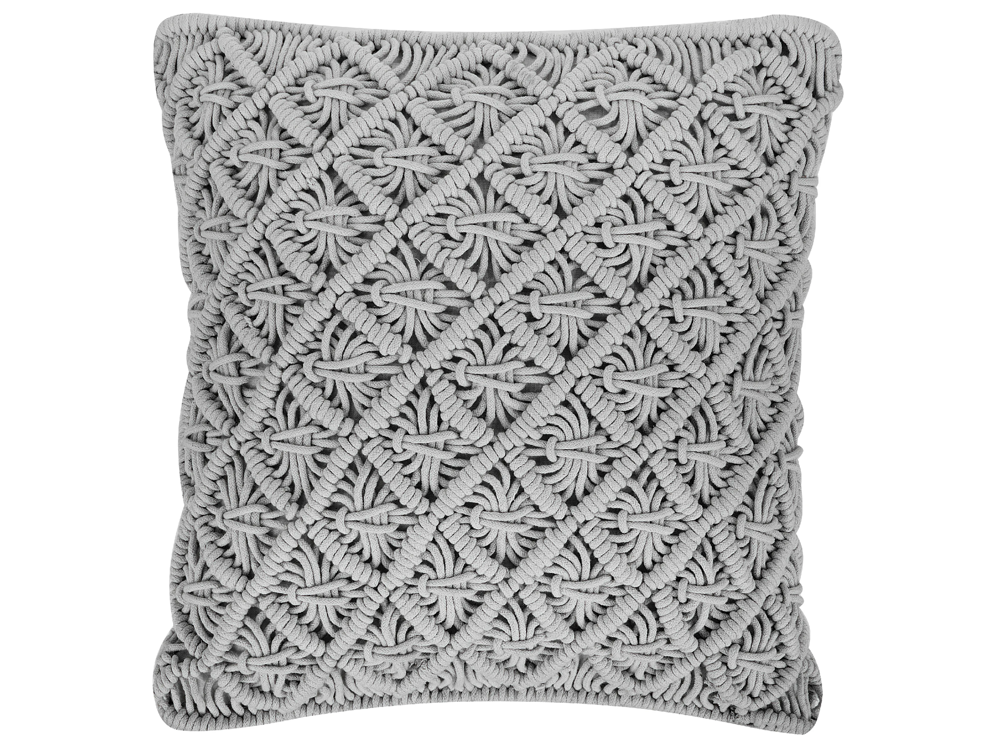 Set van 2 sierkussens KIZKALESI Katoen 45 x 40 cm Grijs geometrisch patroon