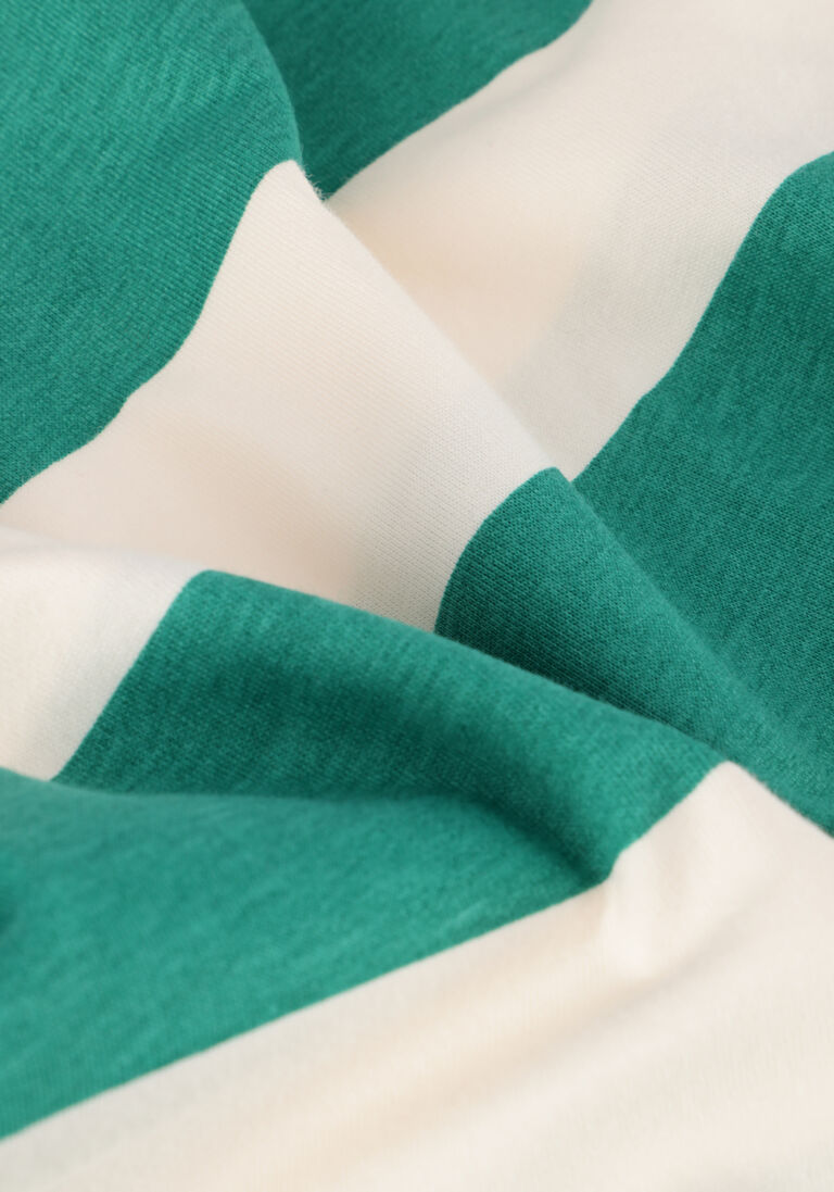 DAILY BRAT groene daily brat t-shirt striped t-shirt