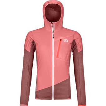 Ortovox Ladiz Hybrid Fleecejacke Mountain Rose Damen