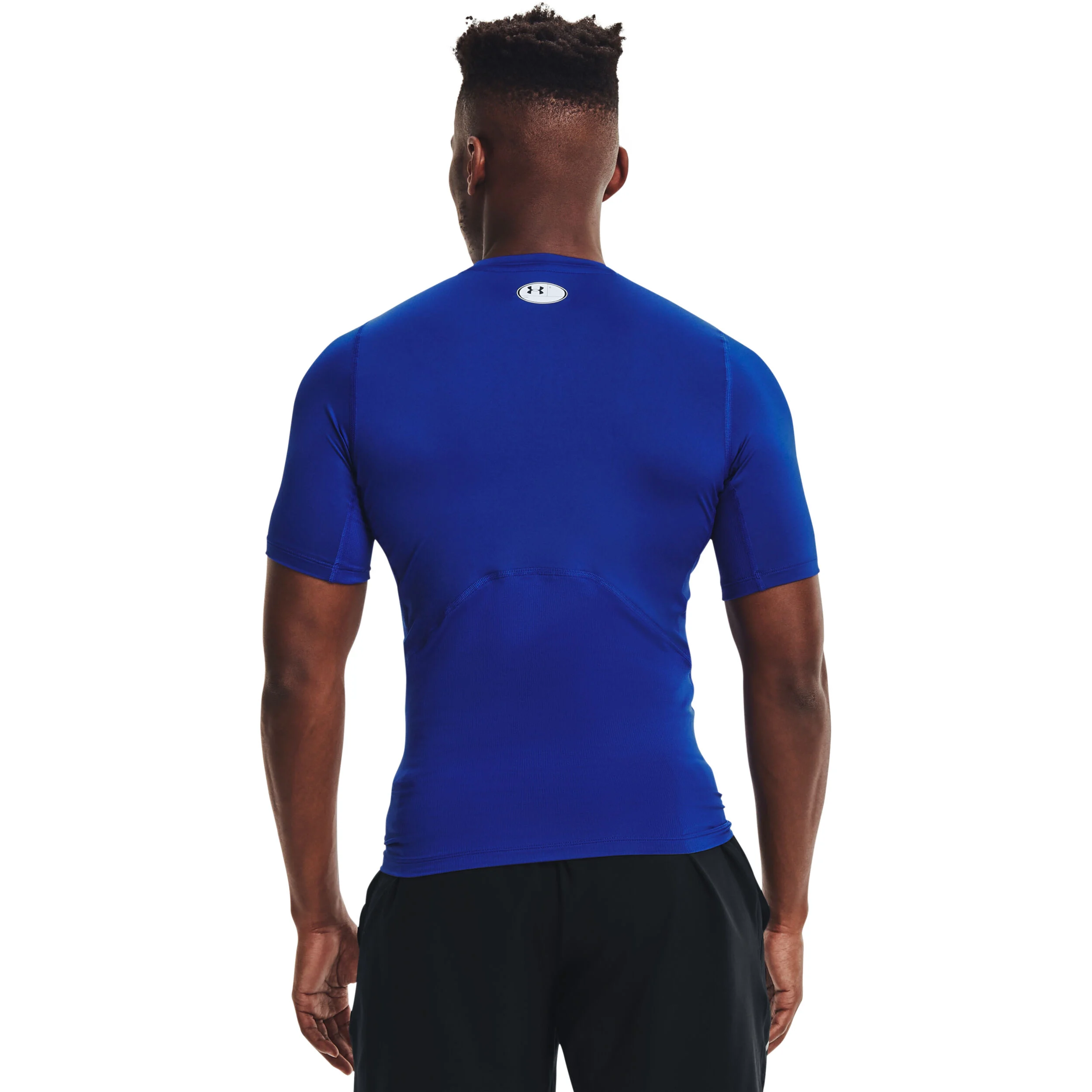 Under Armour Heatgear Comp T-shirt Hommes - Bleu , Blanc
