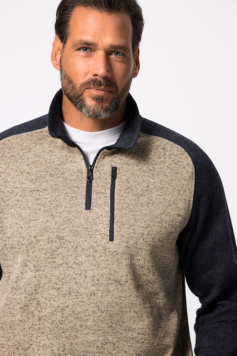 JAY-PI Troyer, Outdoor, Strickfleece, Zippkragen