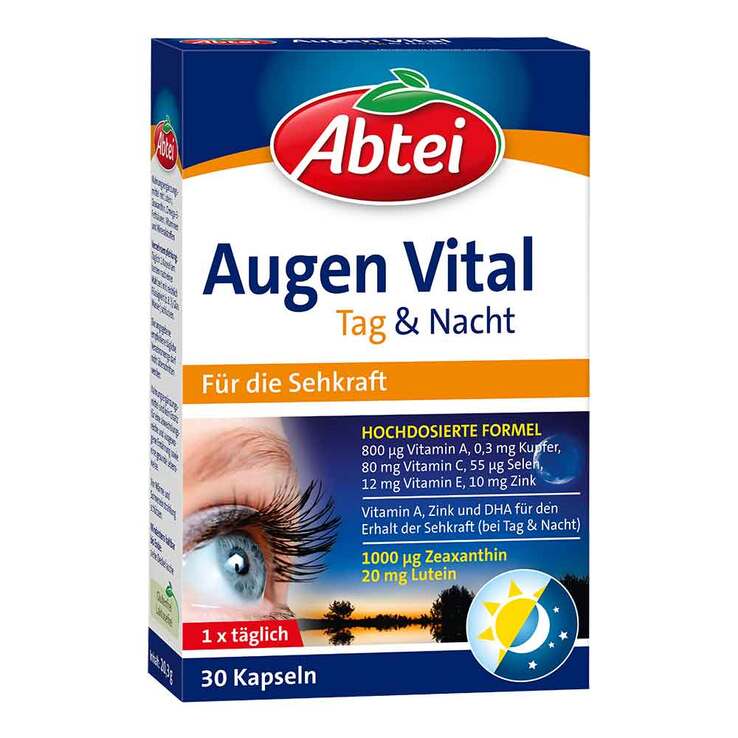 Abtei Augen Vital Tag & Nacht Kapseln, 30 St