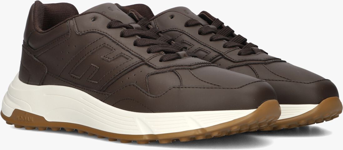 bruine hogan lage sneakers hyperlight allacciato h