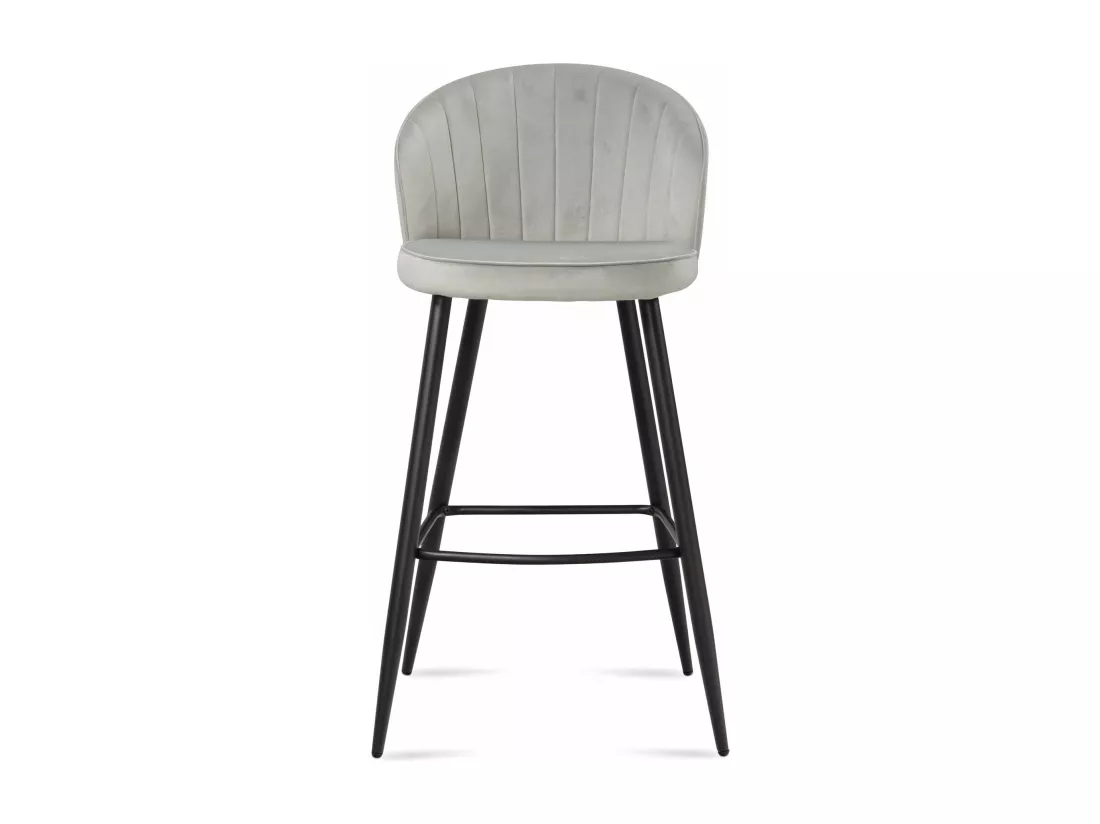 Tabouret de bar Scandinave Métal Lot de 2 Velours Chaise de bar Haute