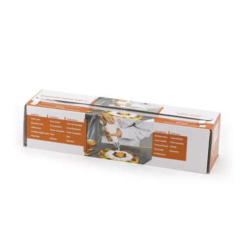 Poche pâtissière à angle droit MB Pack PE BD à usage unique transparente 30 x 55 cm