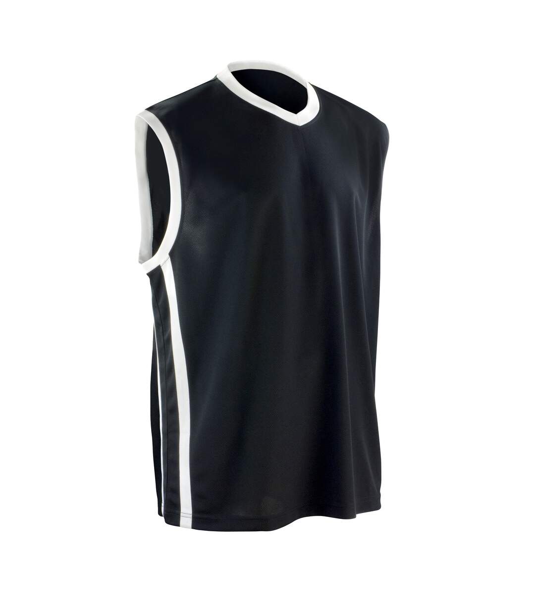 Spiro - Maillot de basketball sans manche - Homme (Noir / Blanc) - UTRW4778