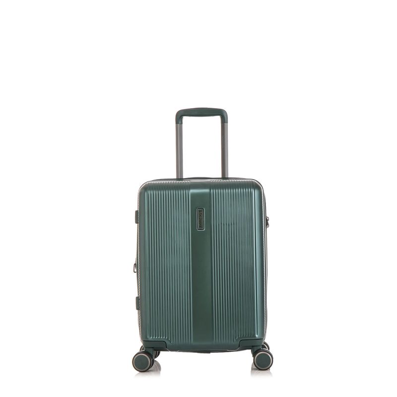 Lot de 2 valises rigides Tori Extensibles 77 et 54 cm Vert foncé