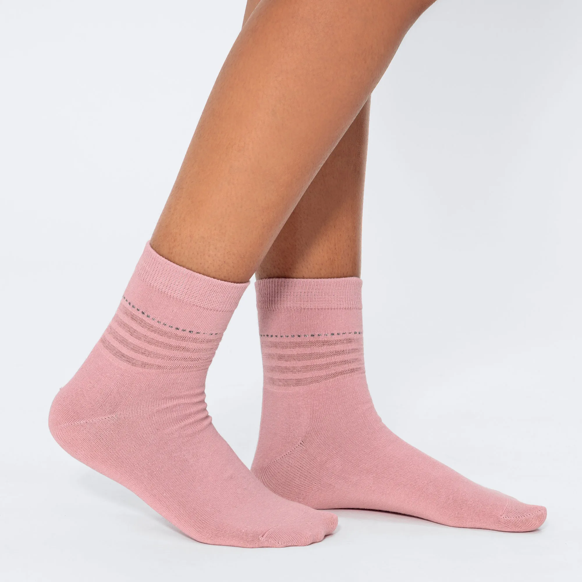 Damen-Kurzschaft-Socken mit Glitzer-Streifen, 3er-Pack