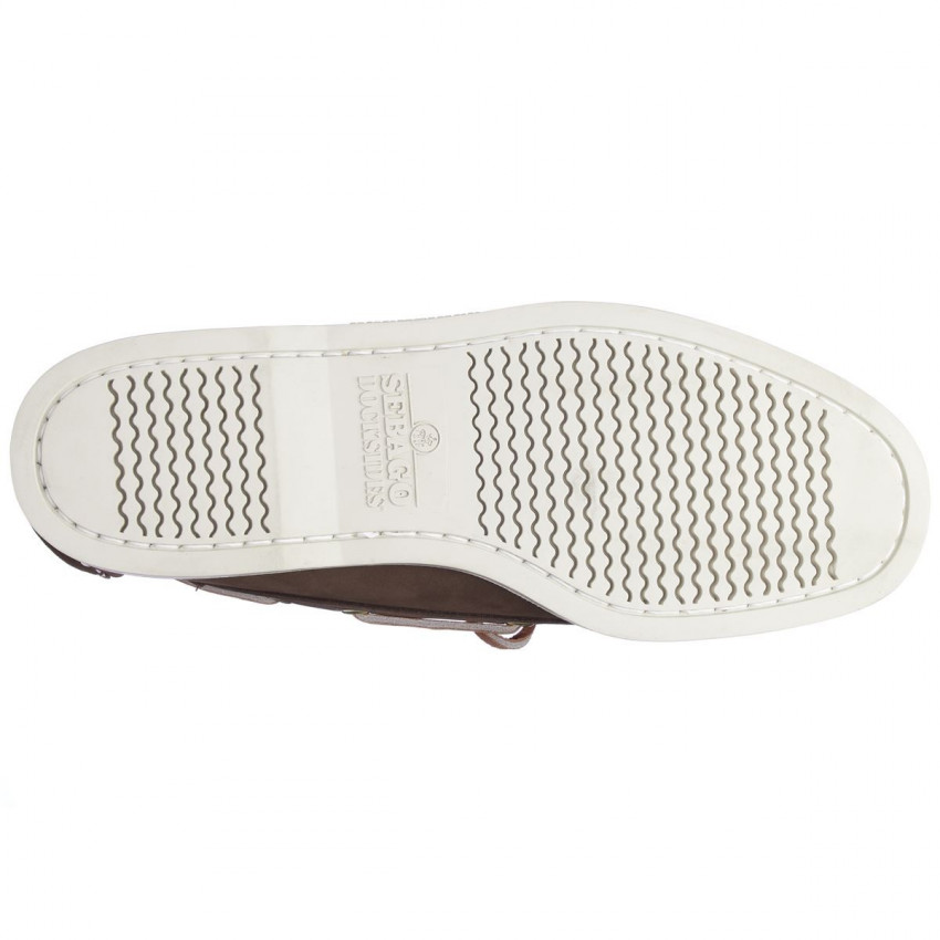 DOCKSIDES NUBUCK Dark Brown-CHAUSSURES BATEAU POUR HOMME EN NUBUCK MARRON
