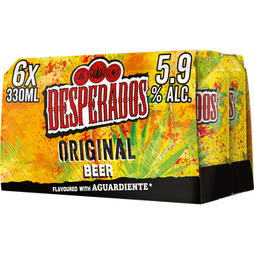 Desperados Original Bier Blik 6 x 330ml
