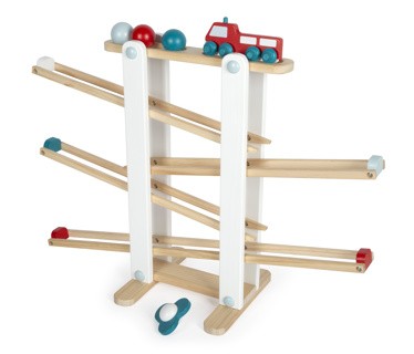 Small Foot - Kuglebane med bolde, bil, spinner - (I-SF12549)