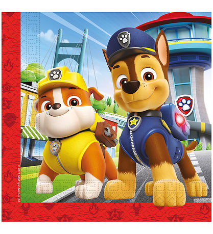 Decorata Party Servietten - 20er-Pack - 33x33 cm - Paw Patrol Re