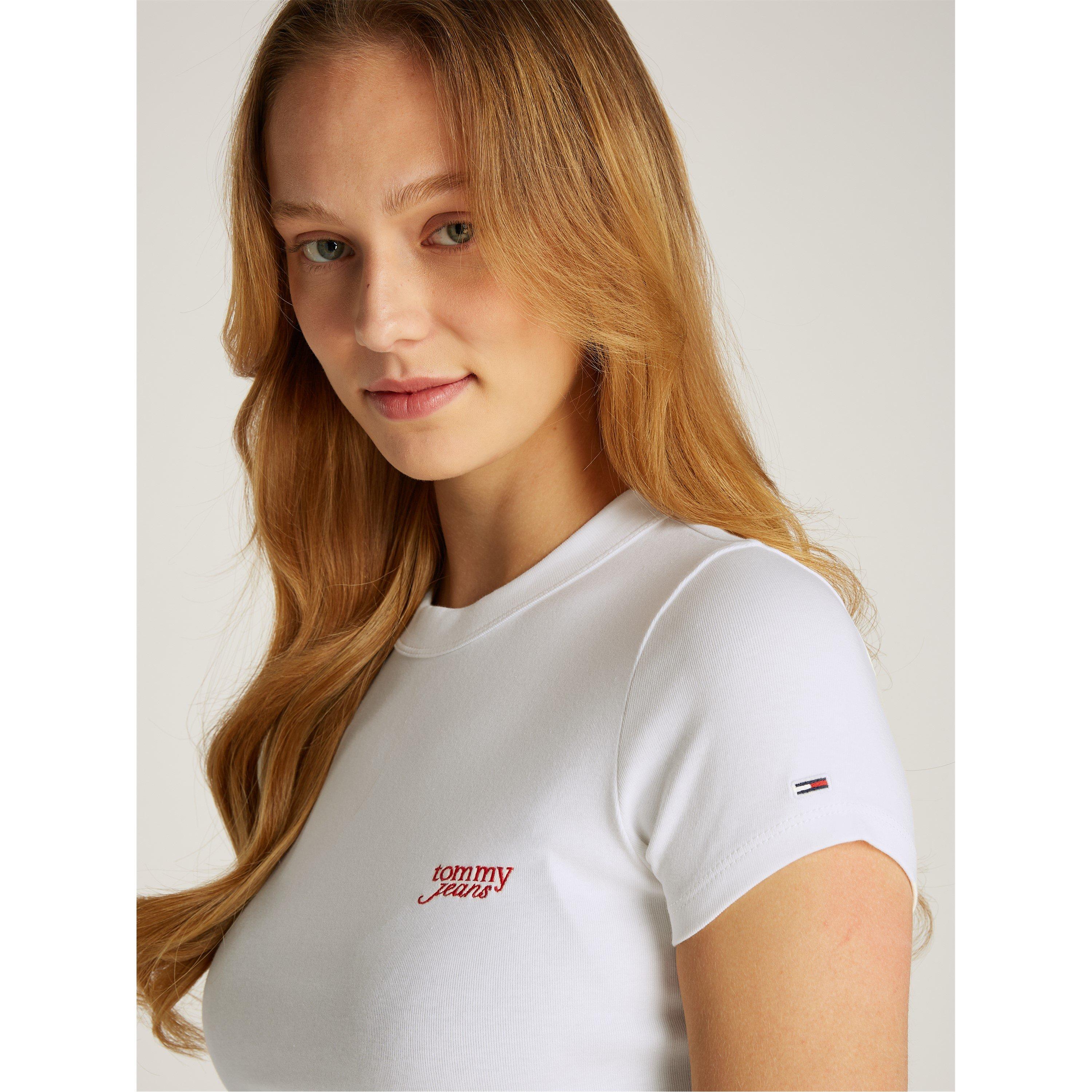 Tommy Jeans TJW SLIM CRP SCRIPT TEE