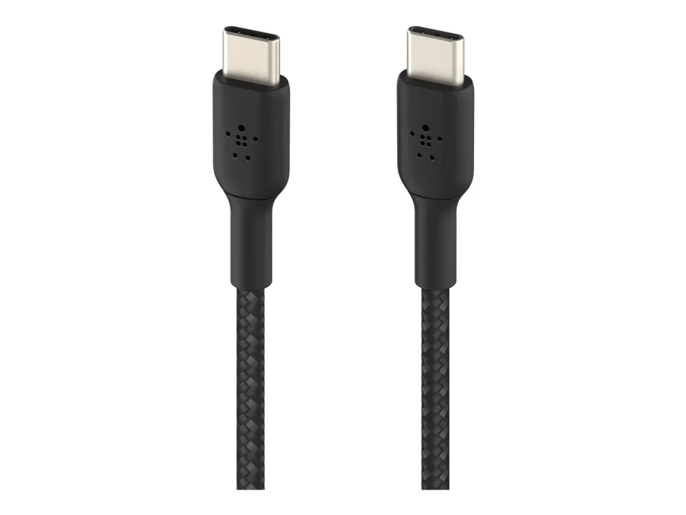 Belkin BoostCharge - USB-kabel - 24 pin USB-C (han) til 24 pin USB-C (han) - 1 m - sort