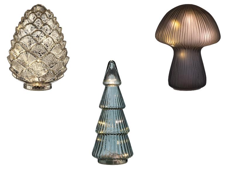 Glazen decoratie met verlichting