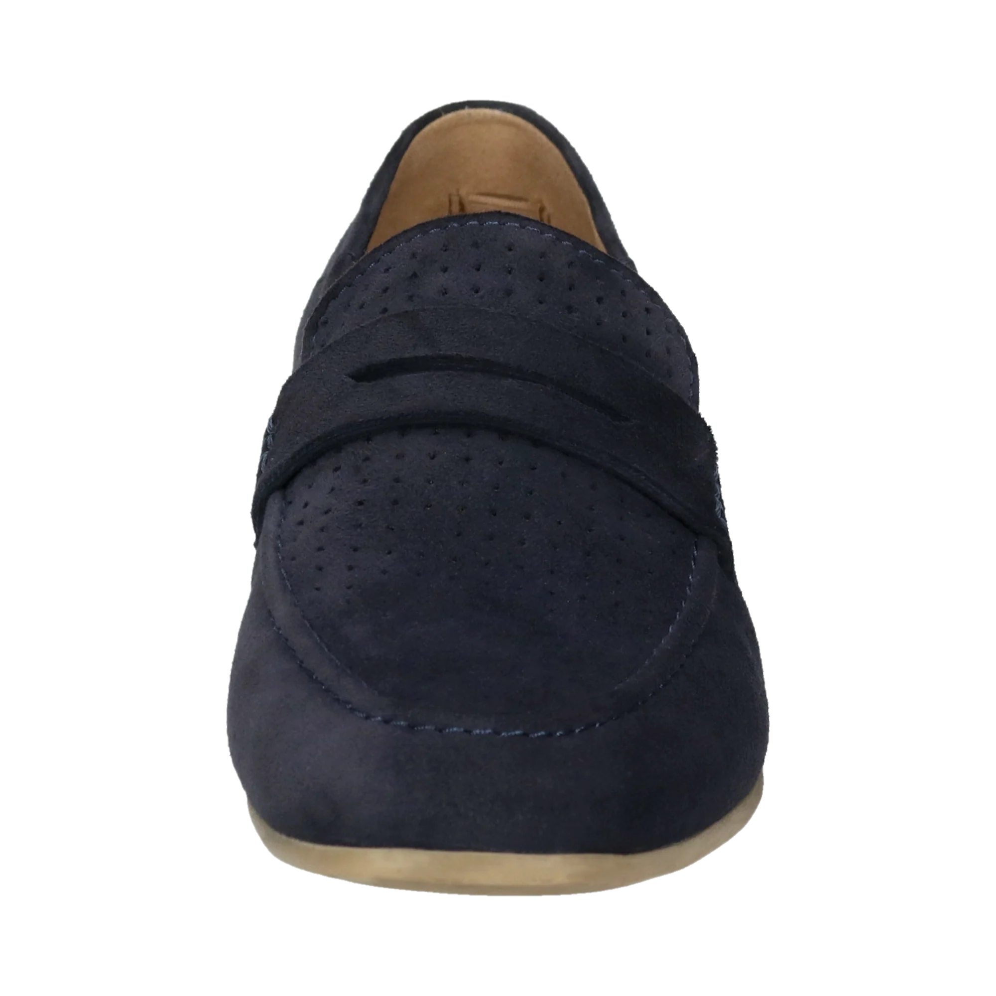 Leder Loafers dunkelblau