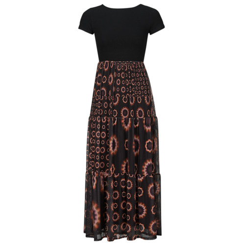 Desigual - VEST_GALIANA Negro / Rojo / Naranja