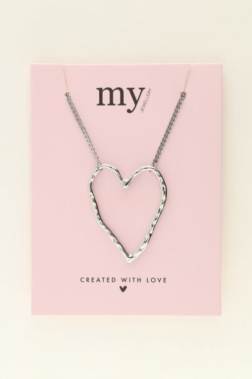 Ketting met groot open hart