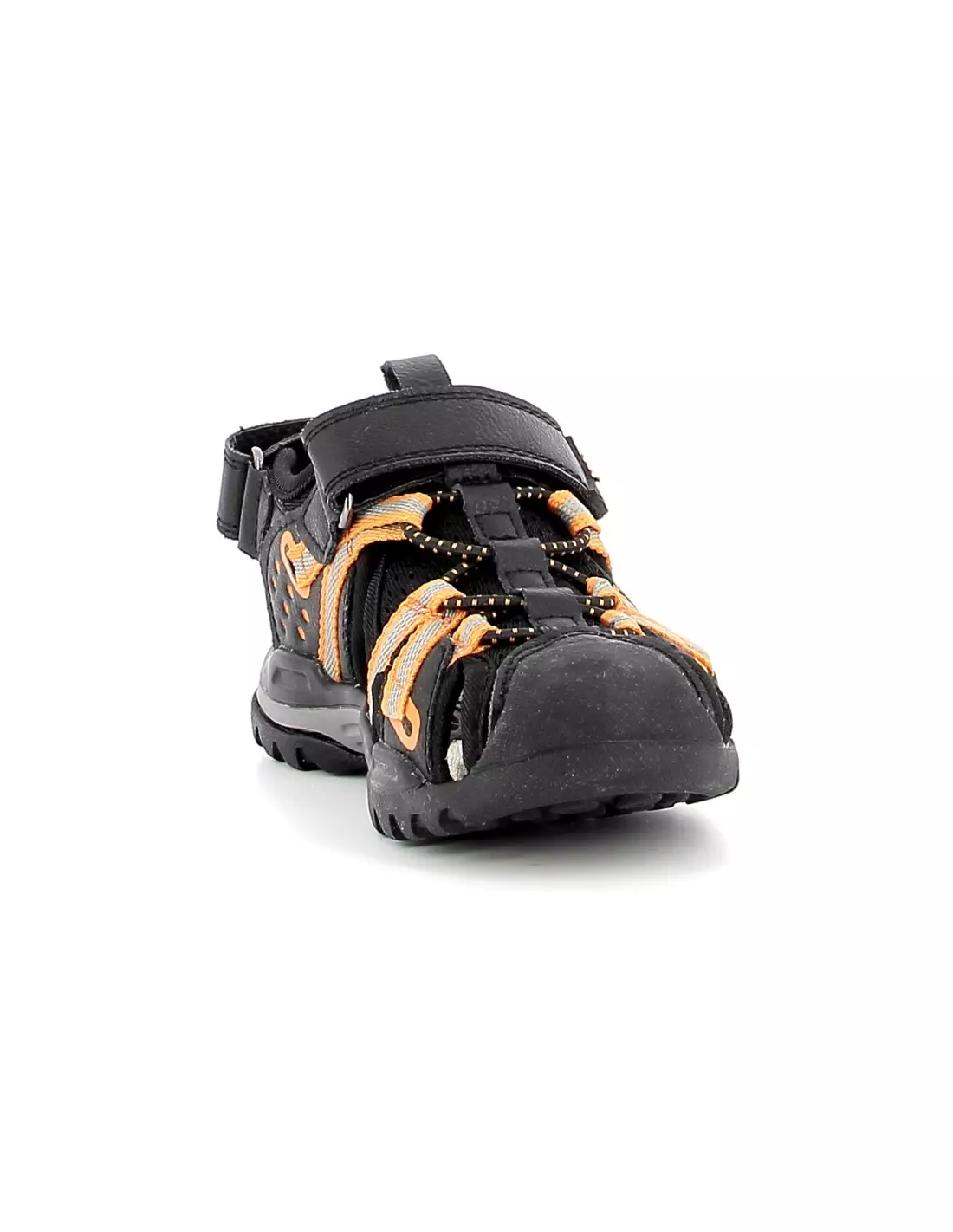 GEOX BOREALIS - Baskets BLACK/ORANGE