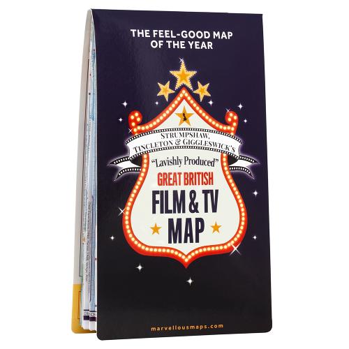 Great British Film & TV Map (Sheet map, folded)