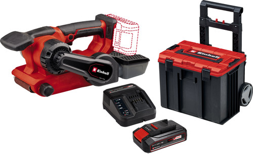 Einhell TP-BS 18/457 Li BL Solo 2,5 Ah Accu (2x) E-Case L Starterspakket