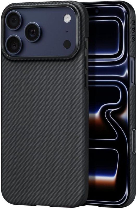 PITAKA - Ultra-Slim Case - Zwart/Grijs - iPhone 17 Pro