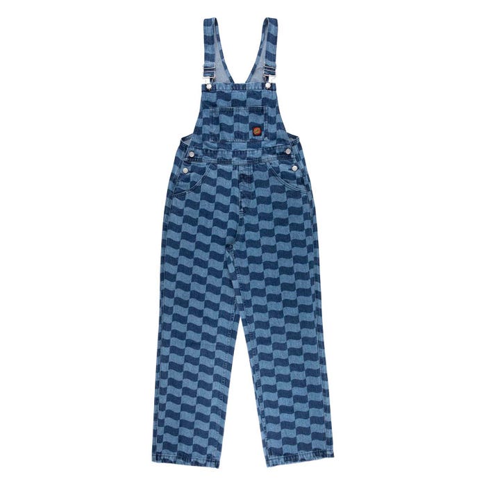 Santa Cruz Classic Label Dungarees Blue Wave Check