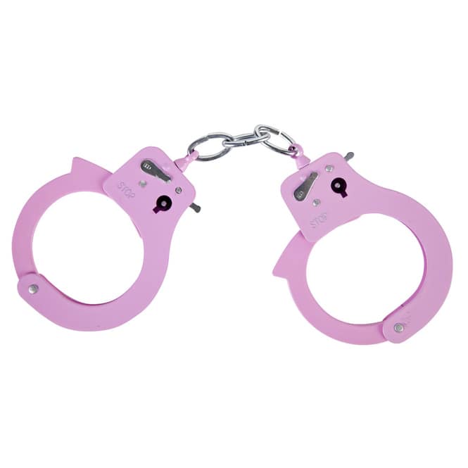 Handschellen - inkl. Schlüsseln - pink