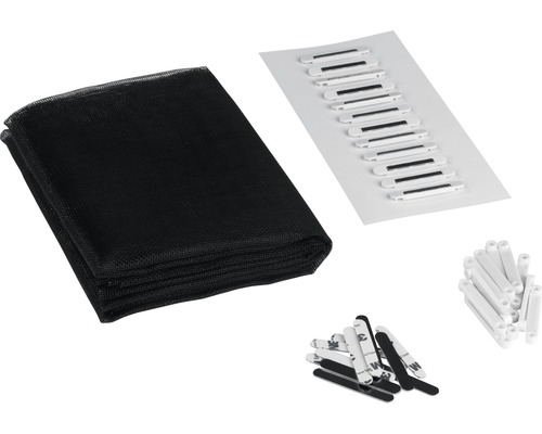 EASYmaxx Magic Click Window Fly Screen, magnetische insectenwering voor ramen, geen boren nodig, zwart, 150x130 cm