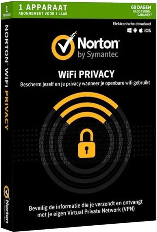 NortonLifeLock Norton WiFi Privacy 1 licentie(s) Duits 1 jaar