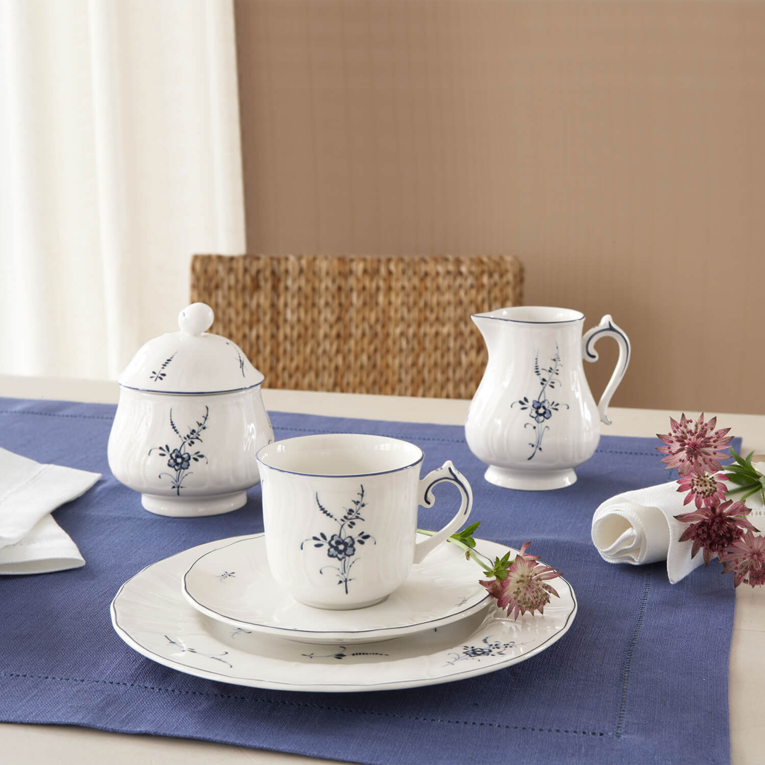 Vieux Luxembourg Sugar bowl White, 9.2 oz, Premium Porcelain