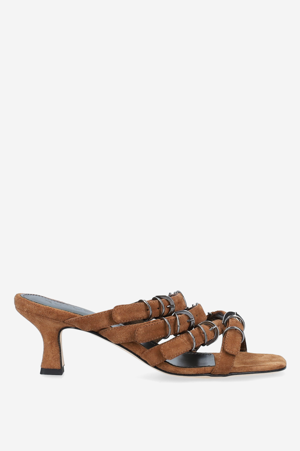 Candy paint suede sandals