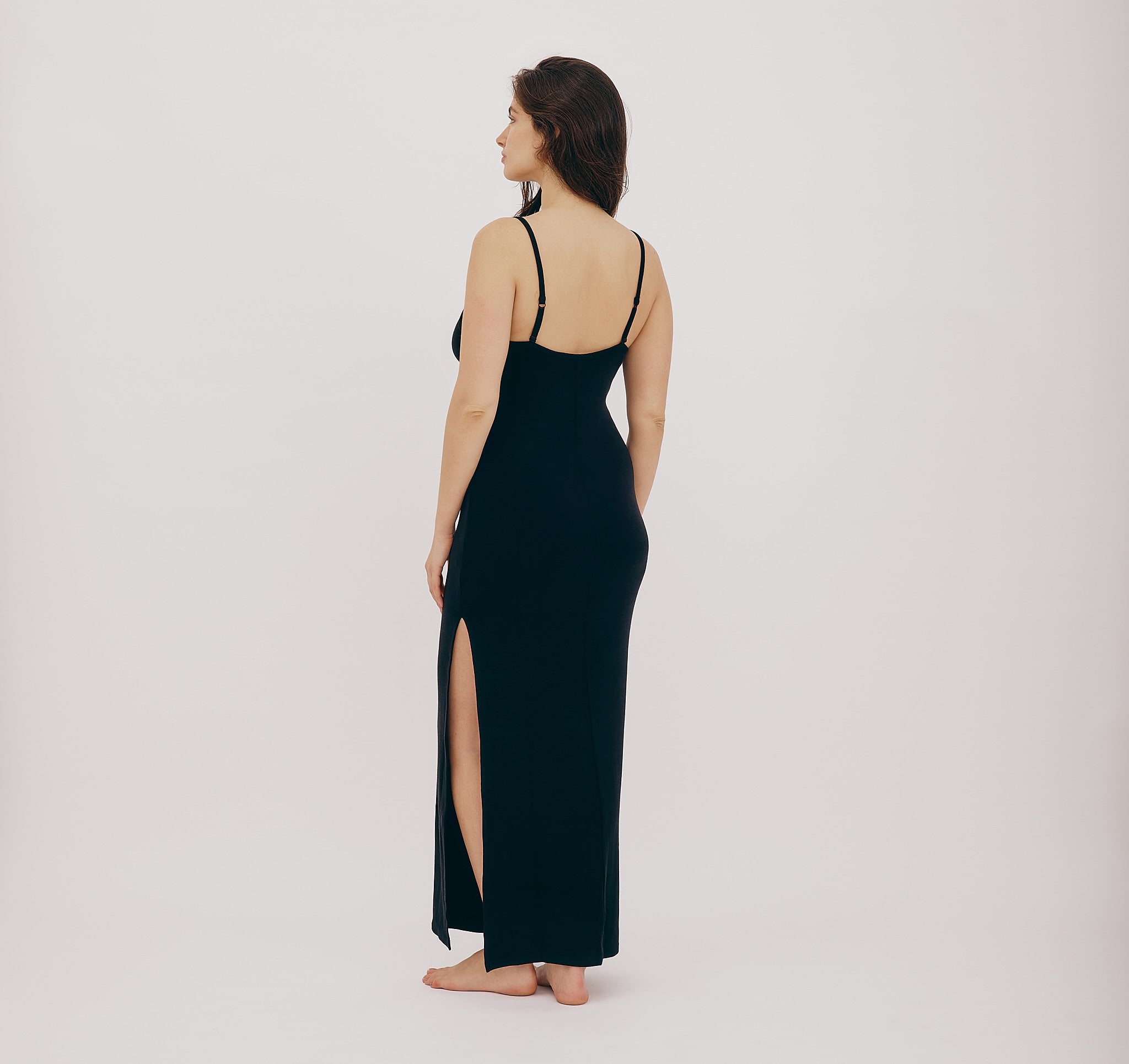 TENCEL™ LYOCELL<br>Soft Knit Maxi Slip Dress