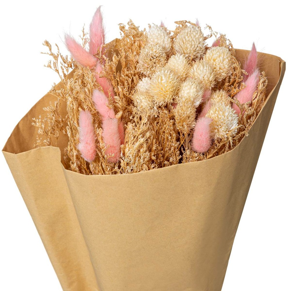 Bouquet de fleurs séchées d. 19 x h. 48 cm