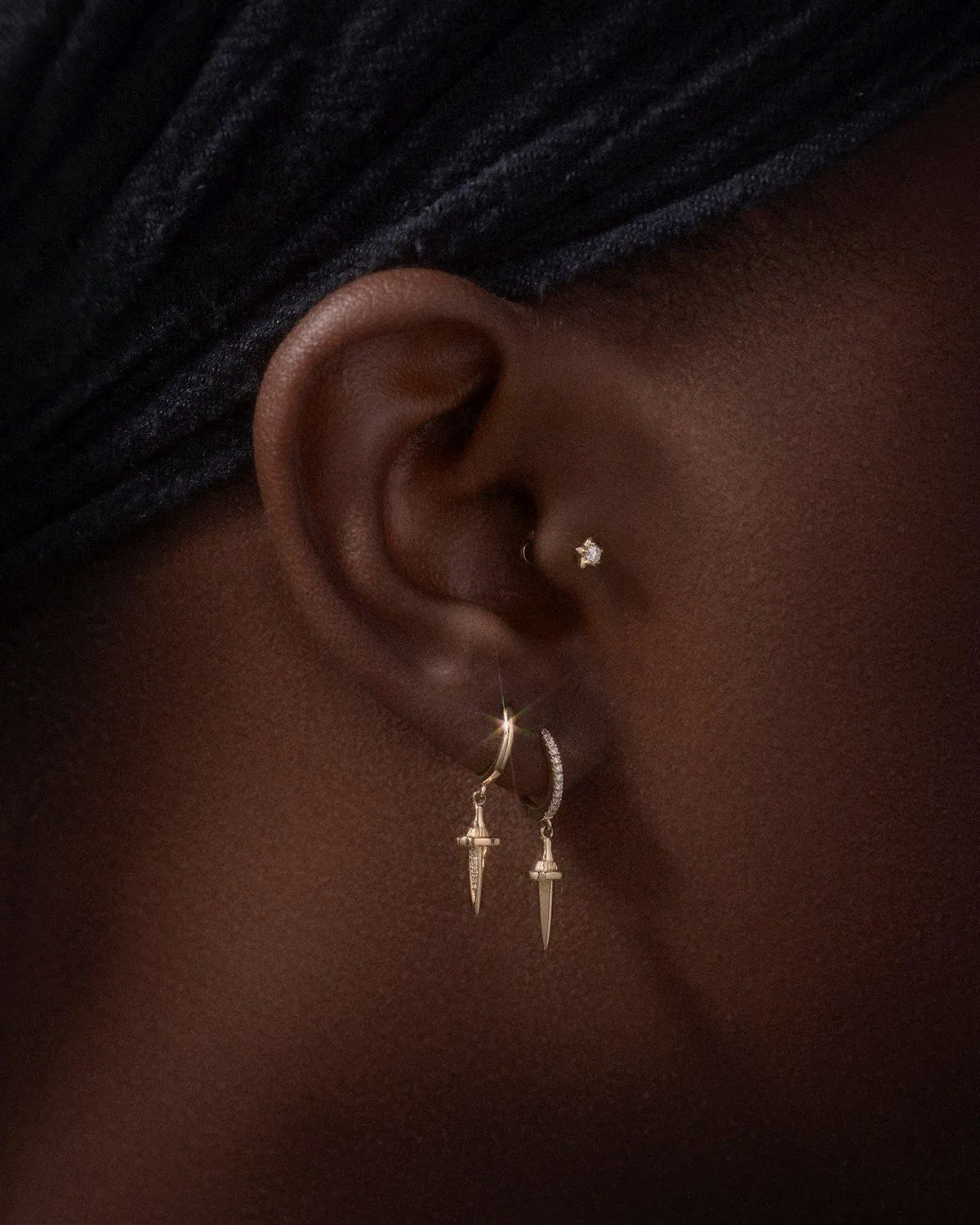 Piercing ou boucle d'oreille Dagger 6,5mm Pamela Love