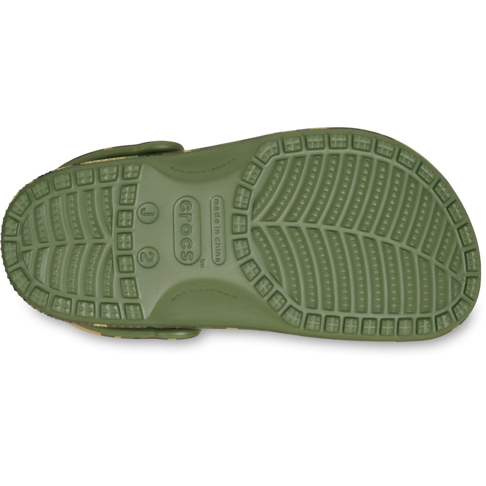 Køb Crocs Army Green/Multi Classic Camouflage Clog