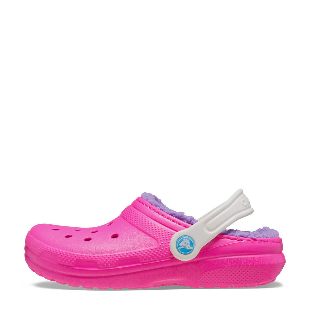 Crocs gevoerde clogs roze/lila