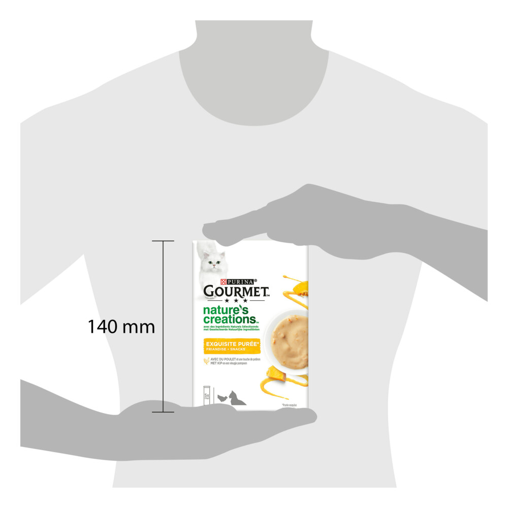 Gourmet Nature's Creations Puree Kip Pompoen5 x 10 gr